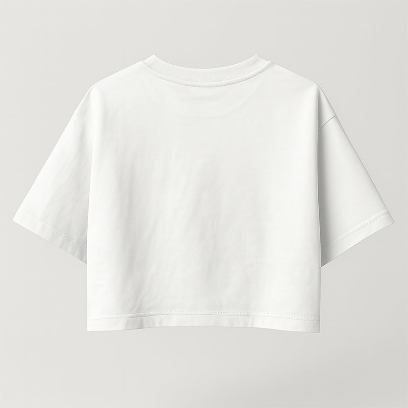 BLANK CROP-TOP OVERSIZE - PREMIUM