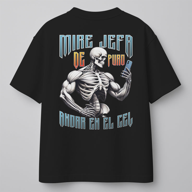 WACHE JEFA, DE PURO ANDAR EN EL CEL