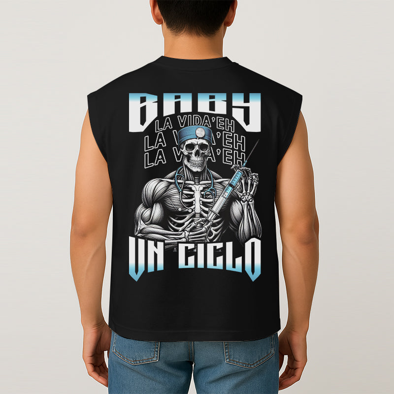 BABY LA VIDA'E UN CICLO - TANK OVERSIZE