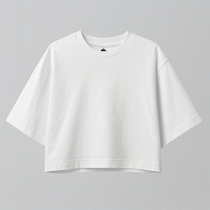 BLANK CROP-TOP OVERSIZE - PREMIUM