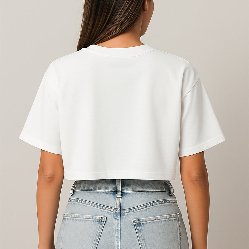BLANK CROP-TOP OVERSIZE - PREMIUM