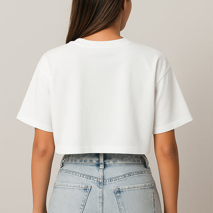 BLANK CROP-TOP OVERSIZE - PREMIUM