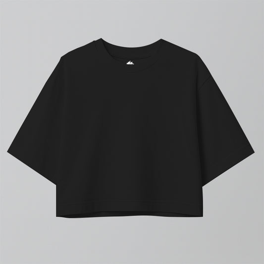 BLANK CROP-TOP OVERSIZE - PREMIUM