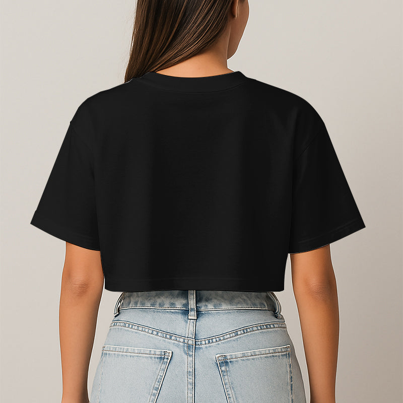 BLANK CROP-TOP OVERSIZE - PREMIUM