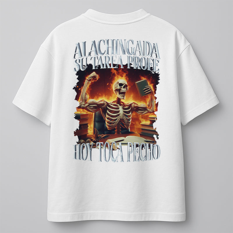ALACHINGADA SU TAREA PROFE, ¡¡¡HOY TOCA PECHO!!!