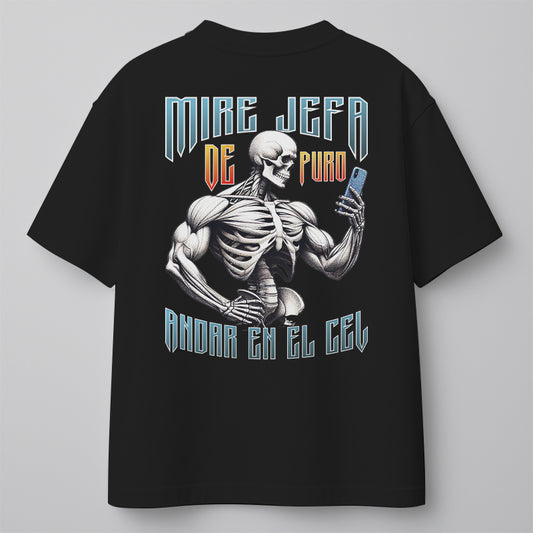 WACHE JEFA, DE PURO ANDAR EN EL CEL
