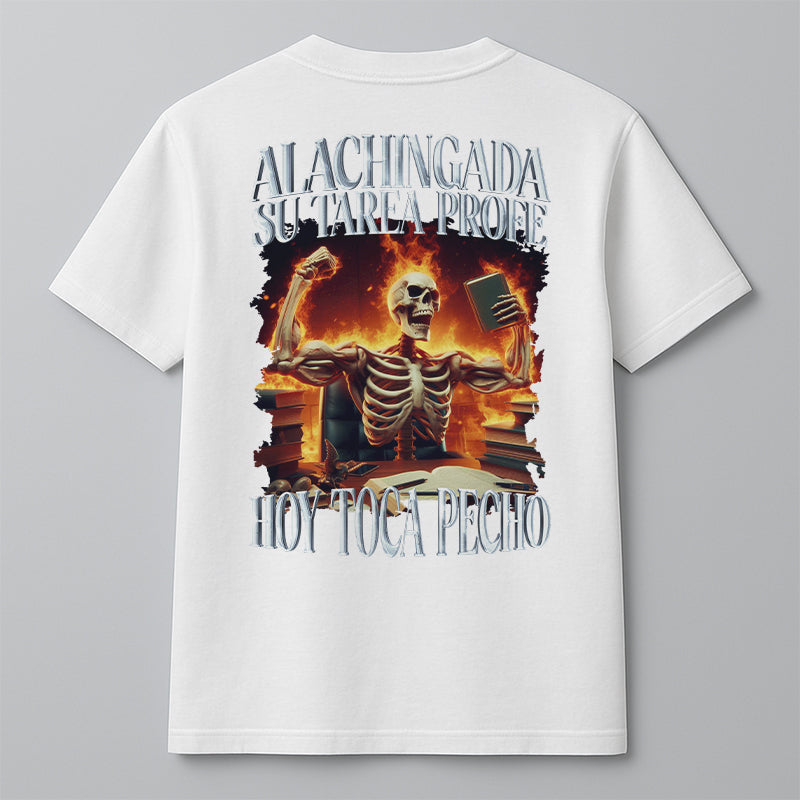 ALACHINGADA SU TAREA PROFE, ¡¡¡HOY TOCA PECHO!!!
