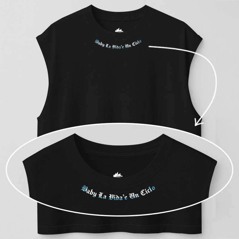 BABY LA VIDA'E UN CICLO - TANK OVERSIZE