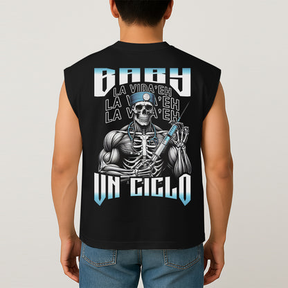 BABY LA VIDA'E UN CICLO - TANK OVERSIZE