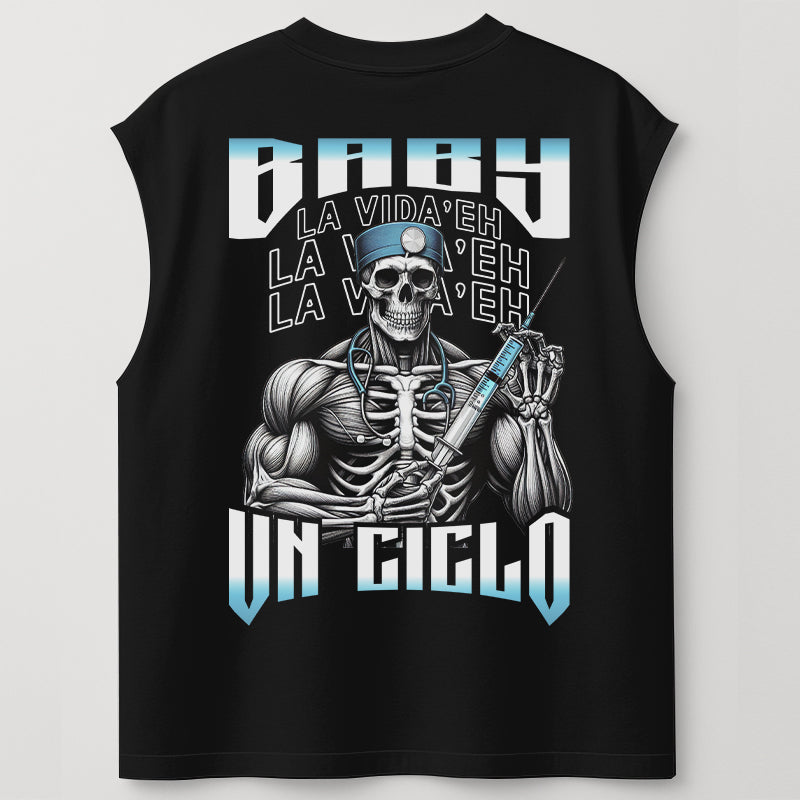 BABY LA VIDA'E UN CICLO - TANK OVERSIZE