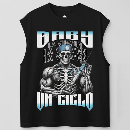 BABY LA VIDA'E UN CICLO - TANK OVERSIZE