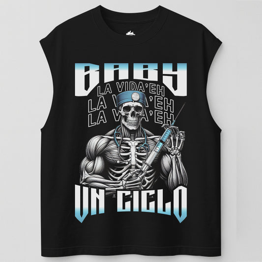 BABY LA VIDA'E UN CICLO - TANK OVERSIZE